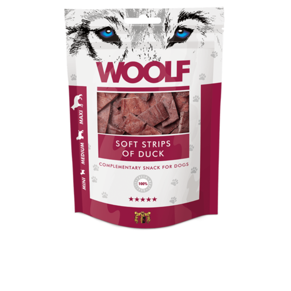 Woolf Soft Strips of Duck 100g