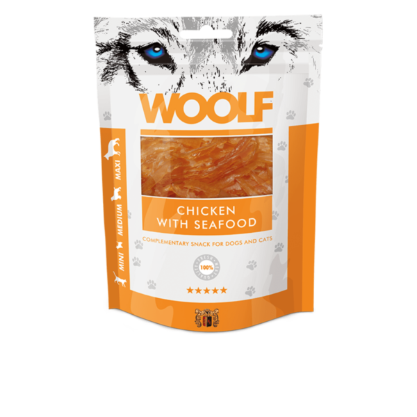 Woolf Chicken with Seafood 100g