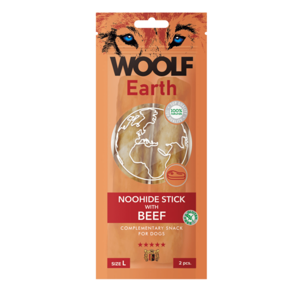 Woolf Earth Noohide Flat Bar with Beef - Slika 3