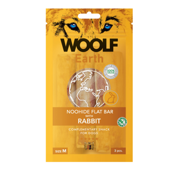 Woolf Earth Noohide Flat Bar with Rabbit - Slika 2