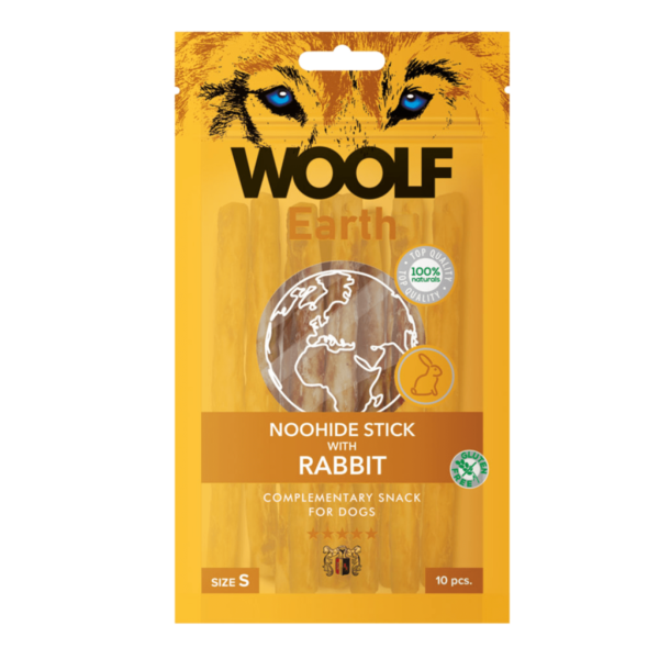 Woolf Earth Noohide Flat Bar with Rabbit
