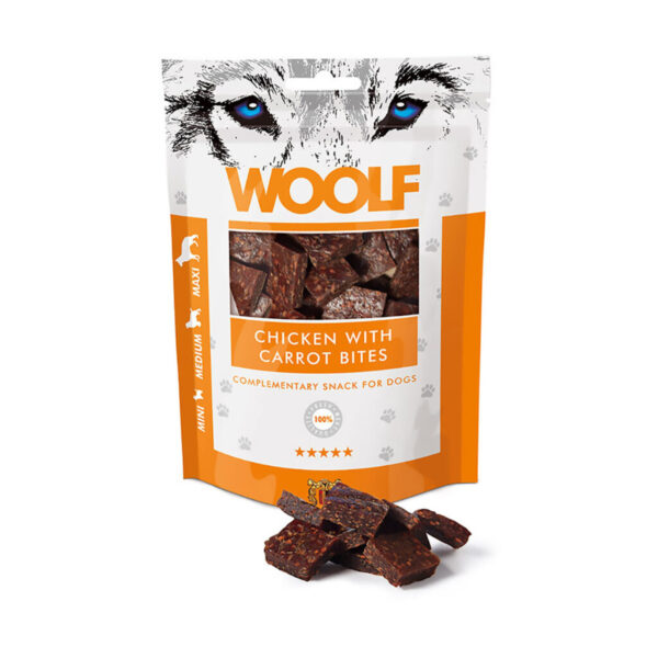 Wollf Chicken wit Carrot Bites 100g
