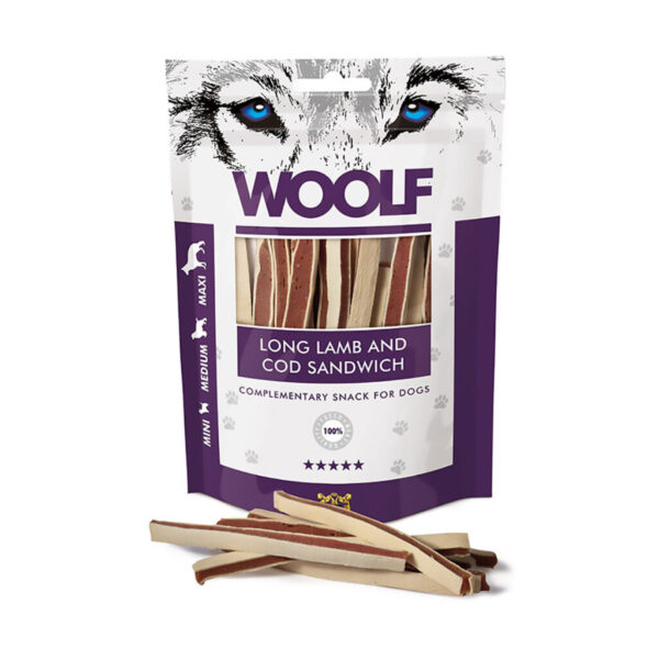 Wollf Long Lamb and Cod Sandwich 100g