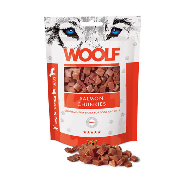 Woolf Salmon Chunkies 100g