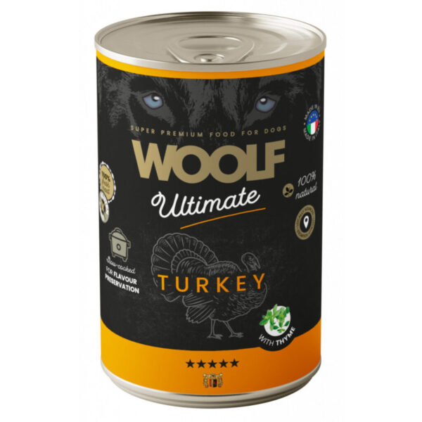 Woolf Ultimate wet food Turkey 400g
