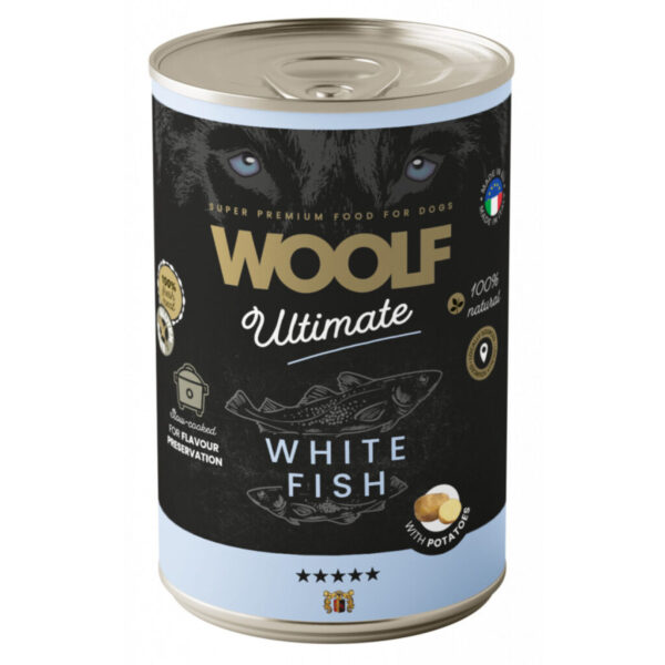 Woolf Ultimate wet food White Fish 400g