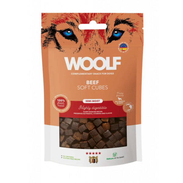 Woolf Soft Cubes Beef 100g
